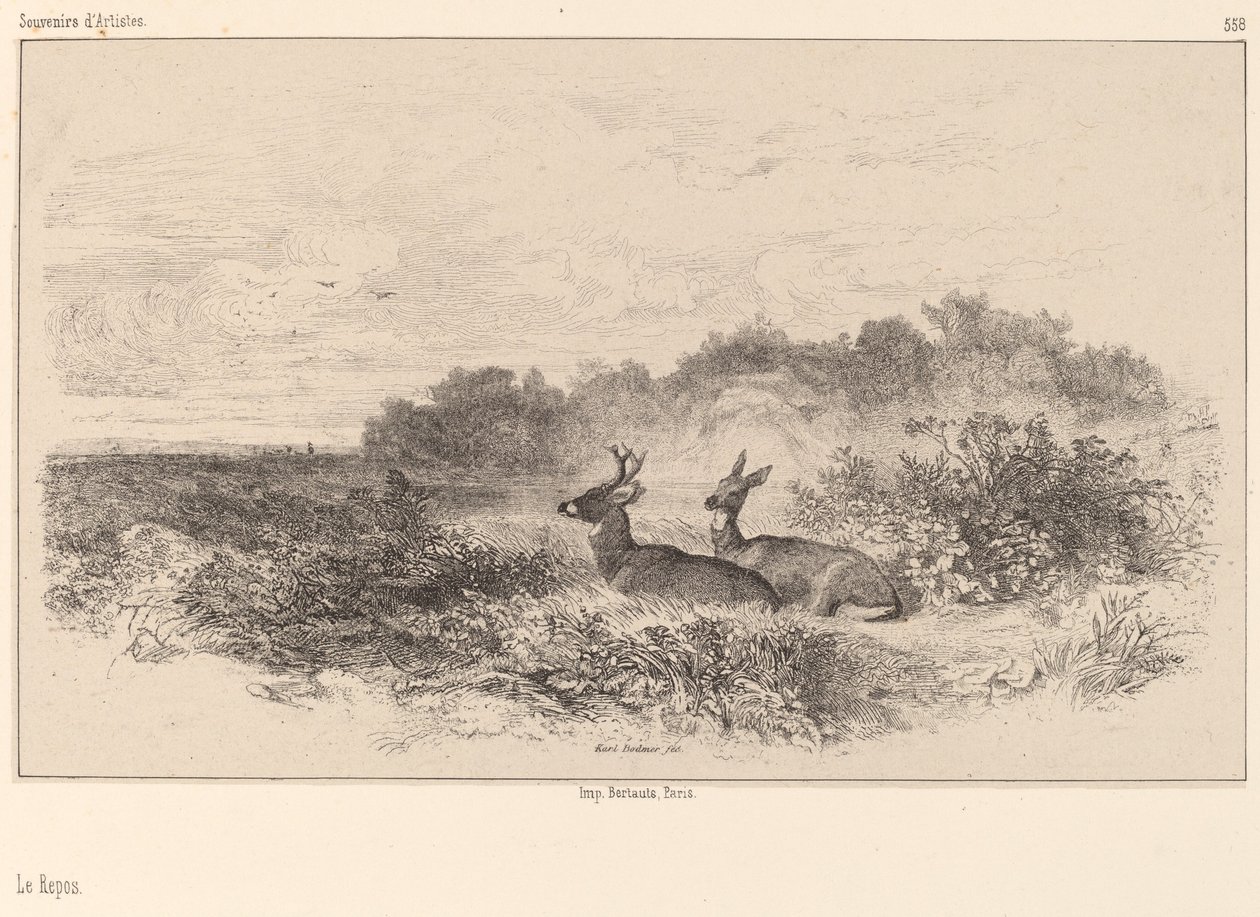 Dinlenme. by Karl Bodmer