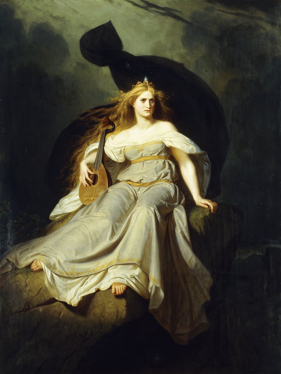 Müziğin İlham Perisi by Karl Ludwig Adolf Ehrhardt