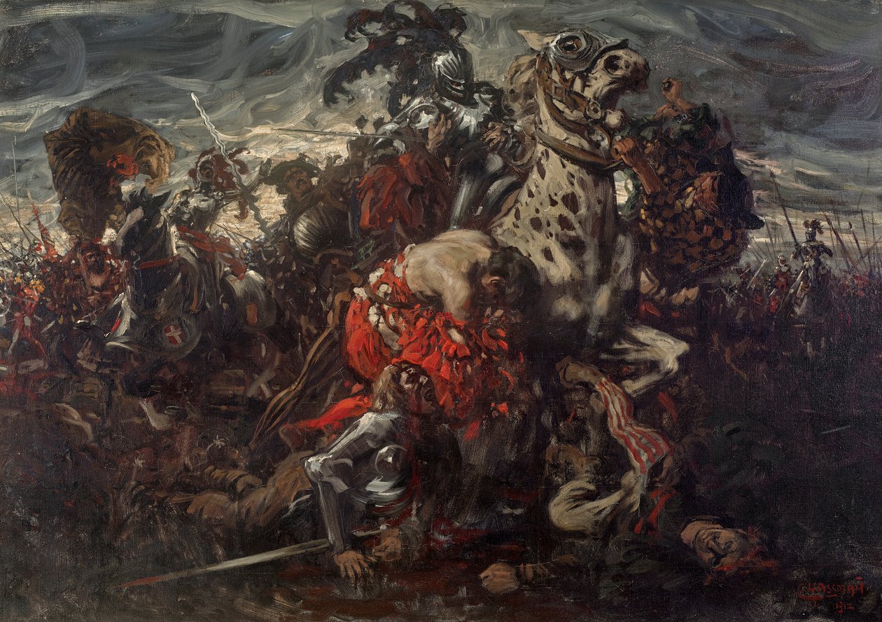 Pavia Savaşı, 1912. by Karl Ludwig Hassmann