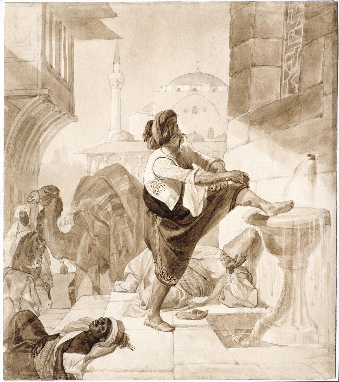 Bir kervansarayda öğle vakti, 1835. by Karl Pavlovich Bryullov