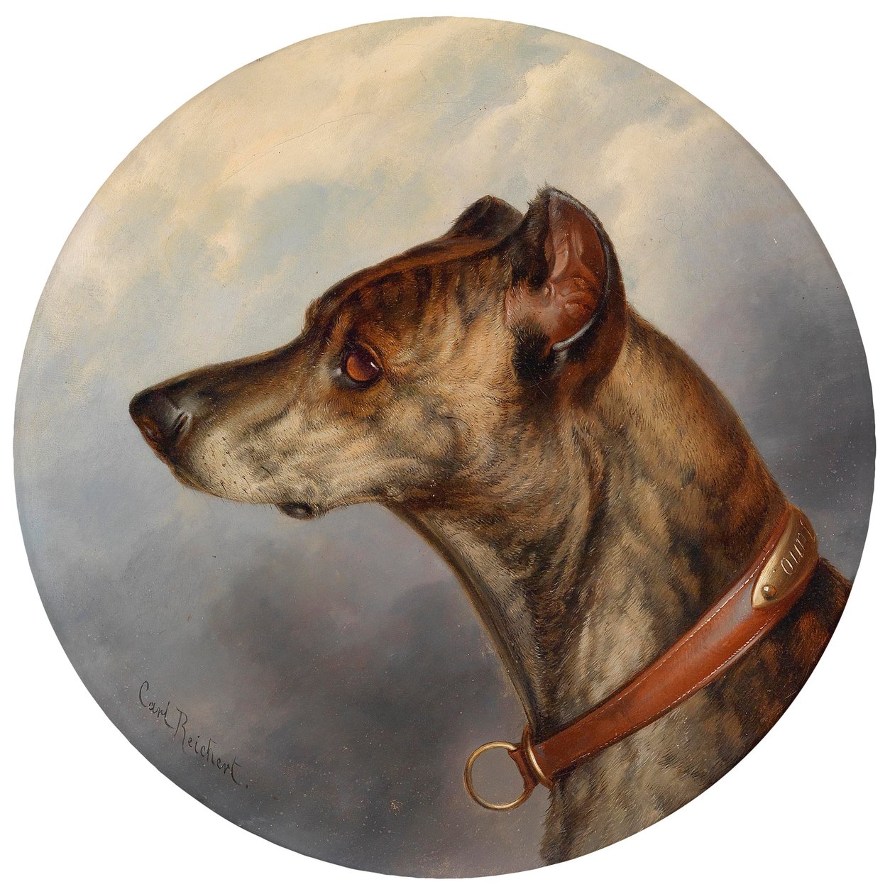 Köpek portresi by Karl Reichert