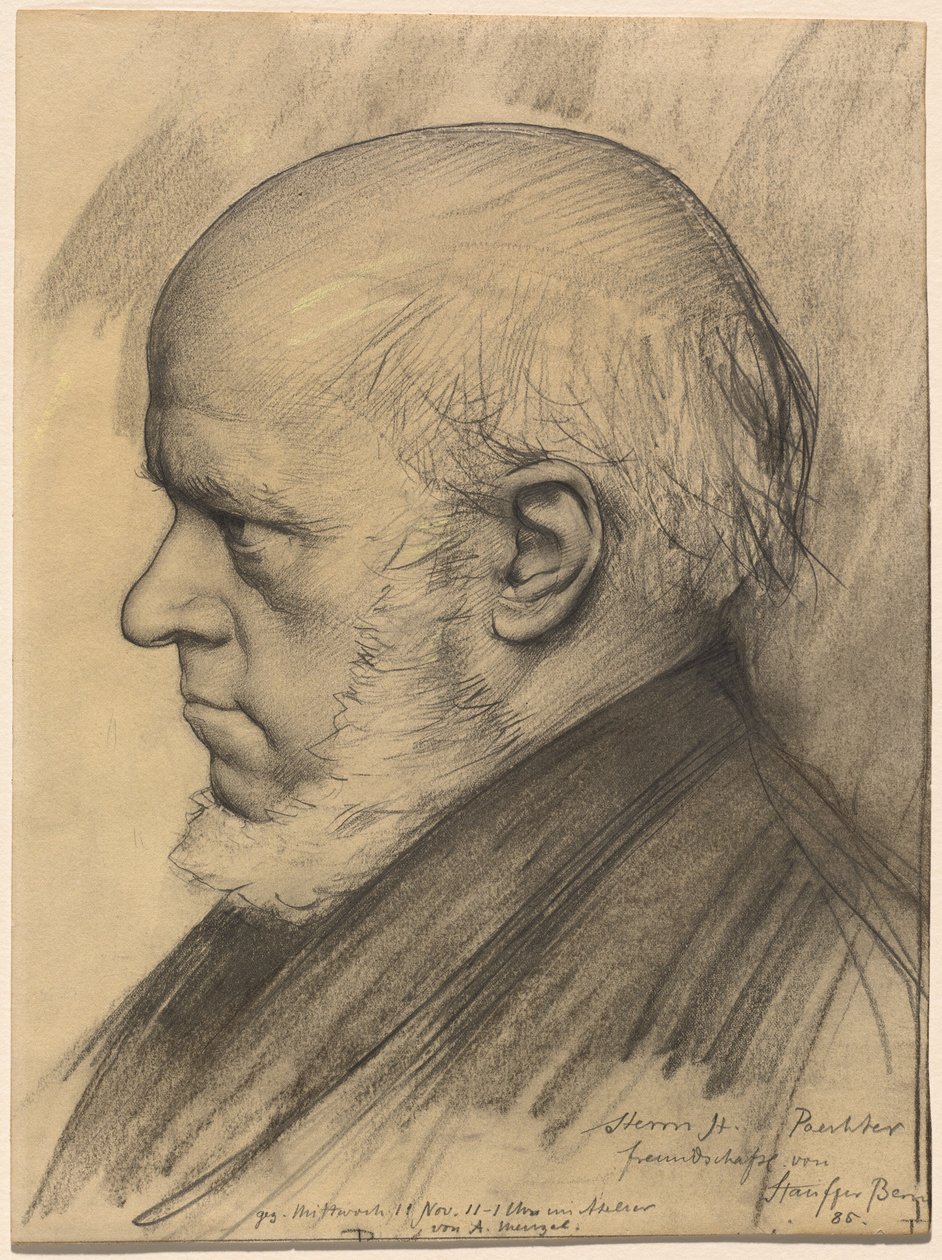 Adolf Menzel by Karl Stauffer Bern