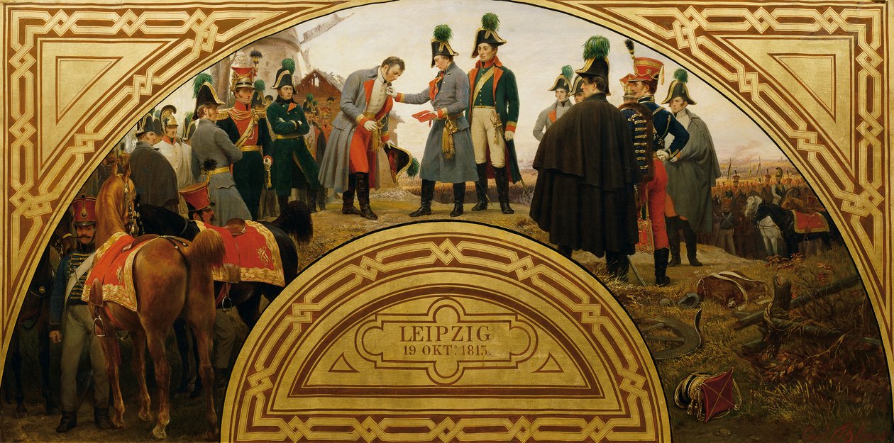 Leipzig Savaşı 1813 by Karl von Blaas