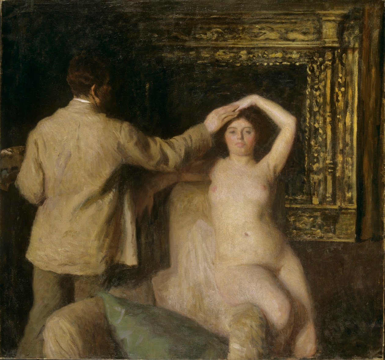 Ressam ve Model by Károly Ferenczy