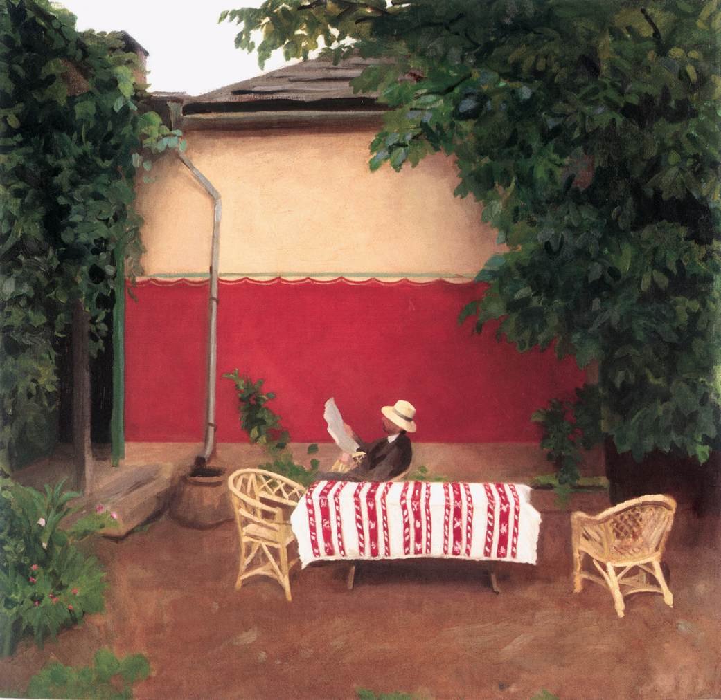Kırmızı duvar by Károly Ferenczy