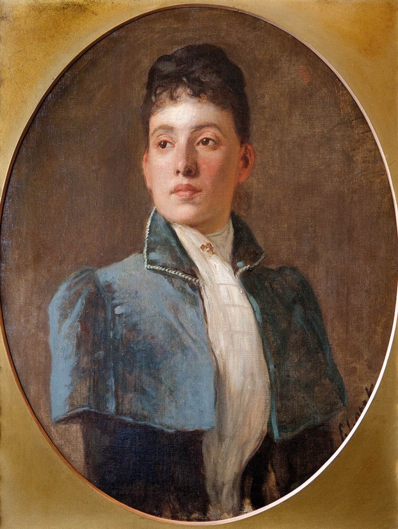 Sandor Akosne urholgy portrejanEnglish: Portrait of Mrs Sandorn by Károly Lotz