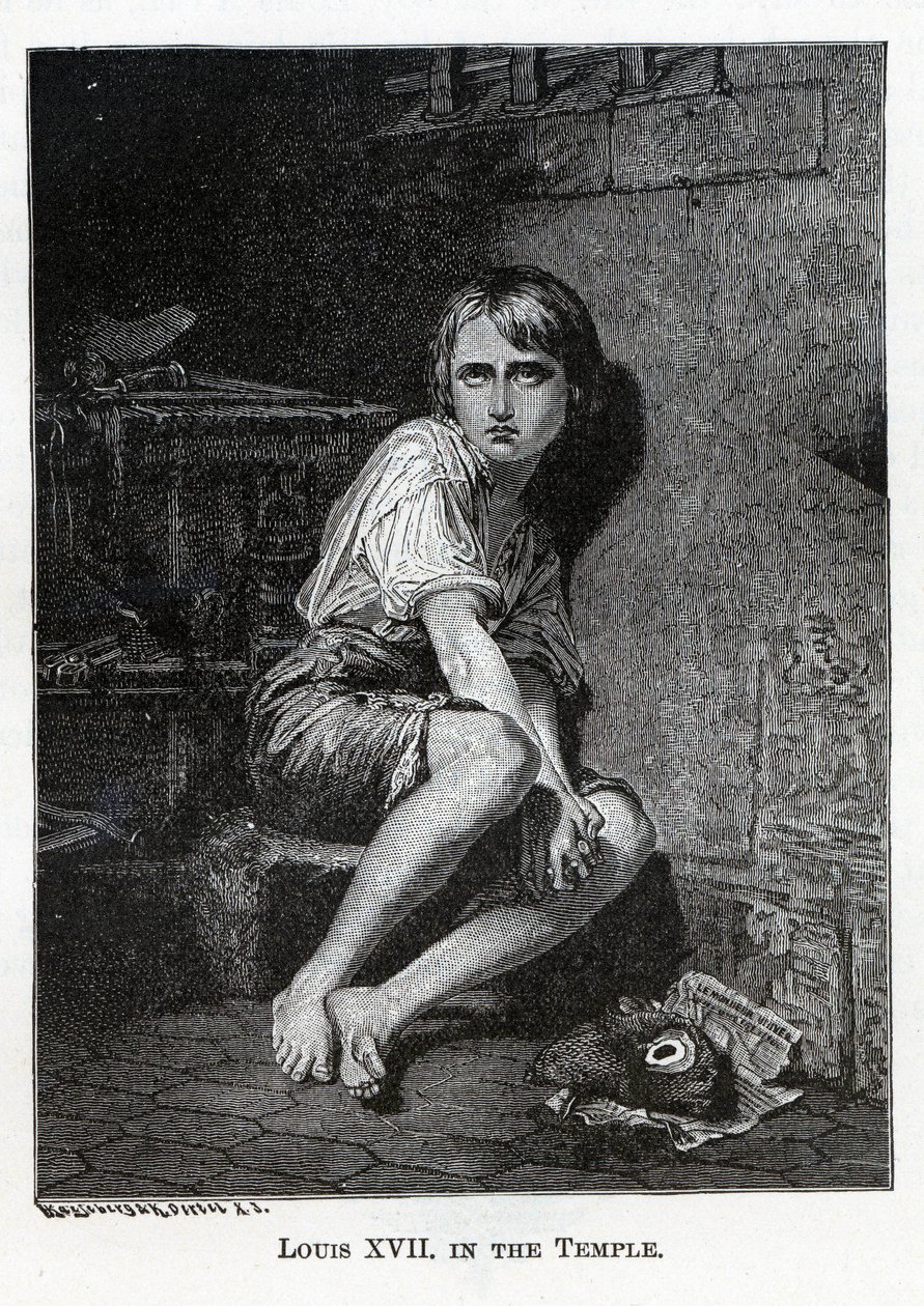 Tapınakta Louis XVII, 1882 by Kaspar Oertel