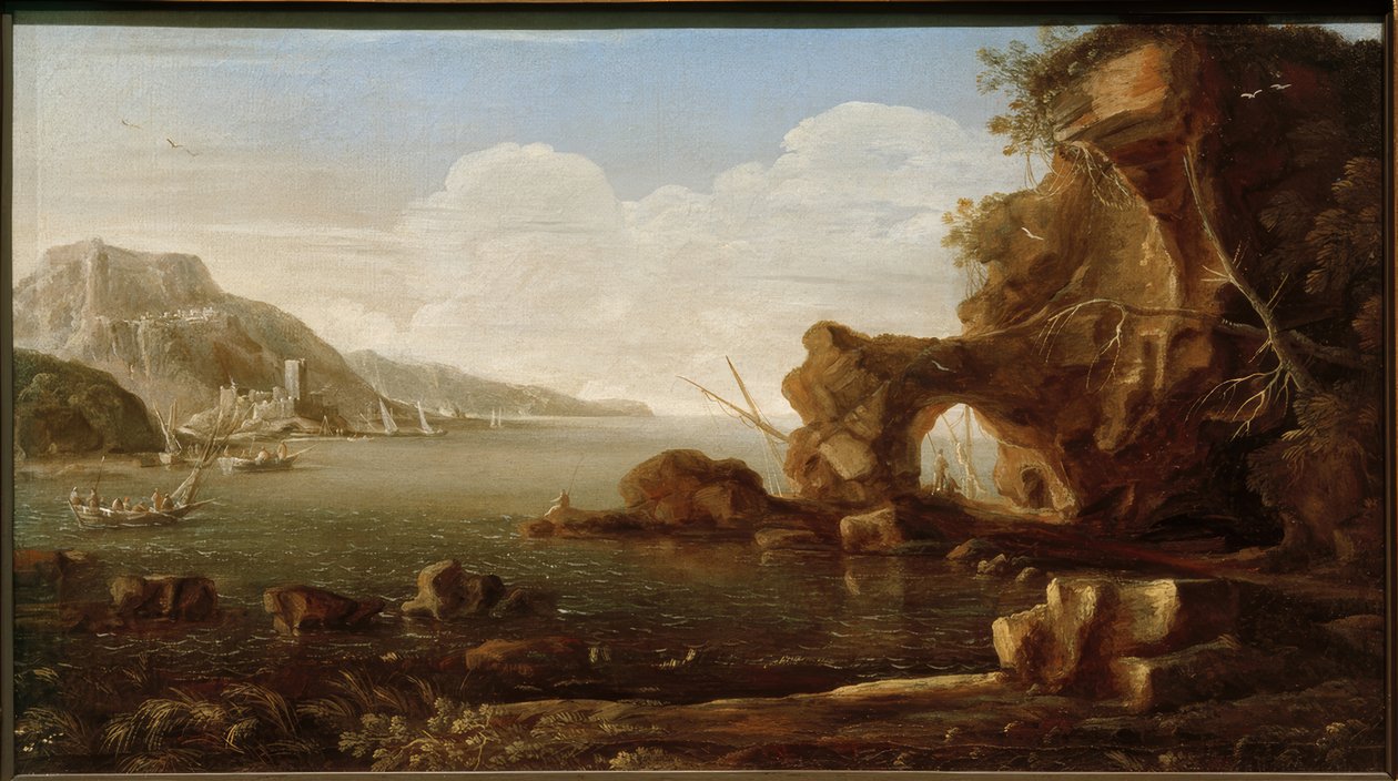 Akdeniz kıyı sahne by Kaspar van Eyck