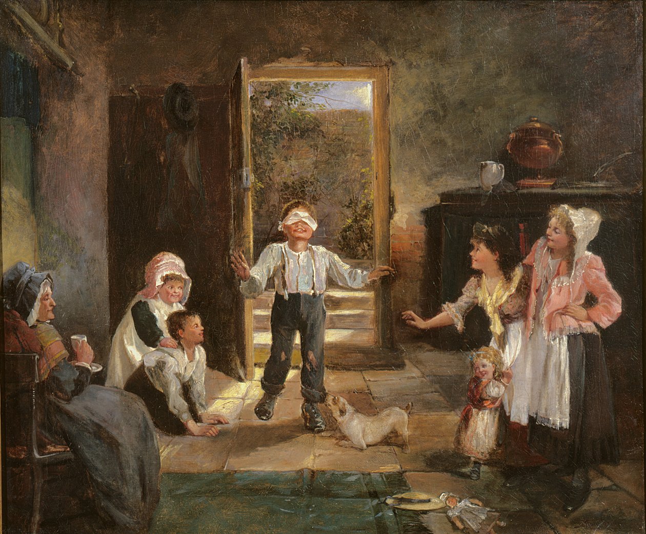 Kör Mans Buff Oynayan Çocuklar by Kate Gray