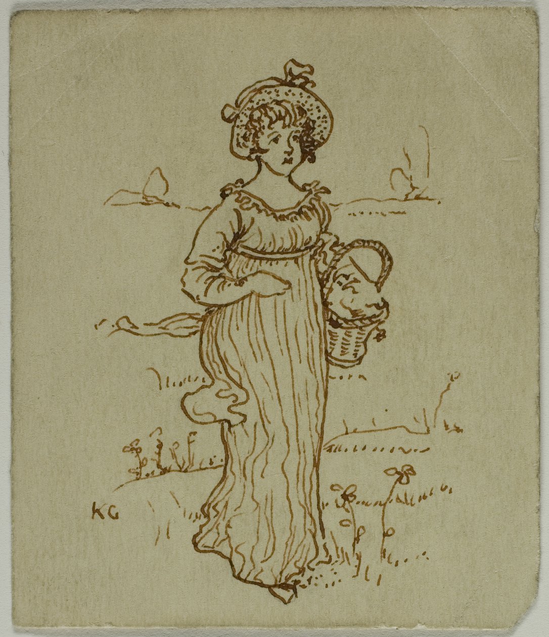 Sepetli Kız by Kate Greenaway