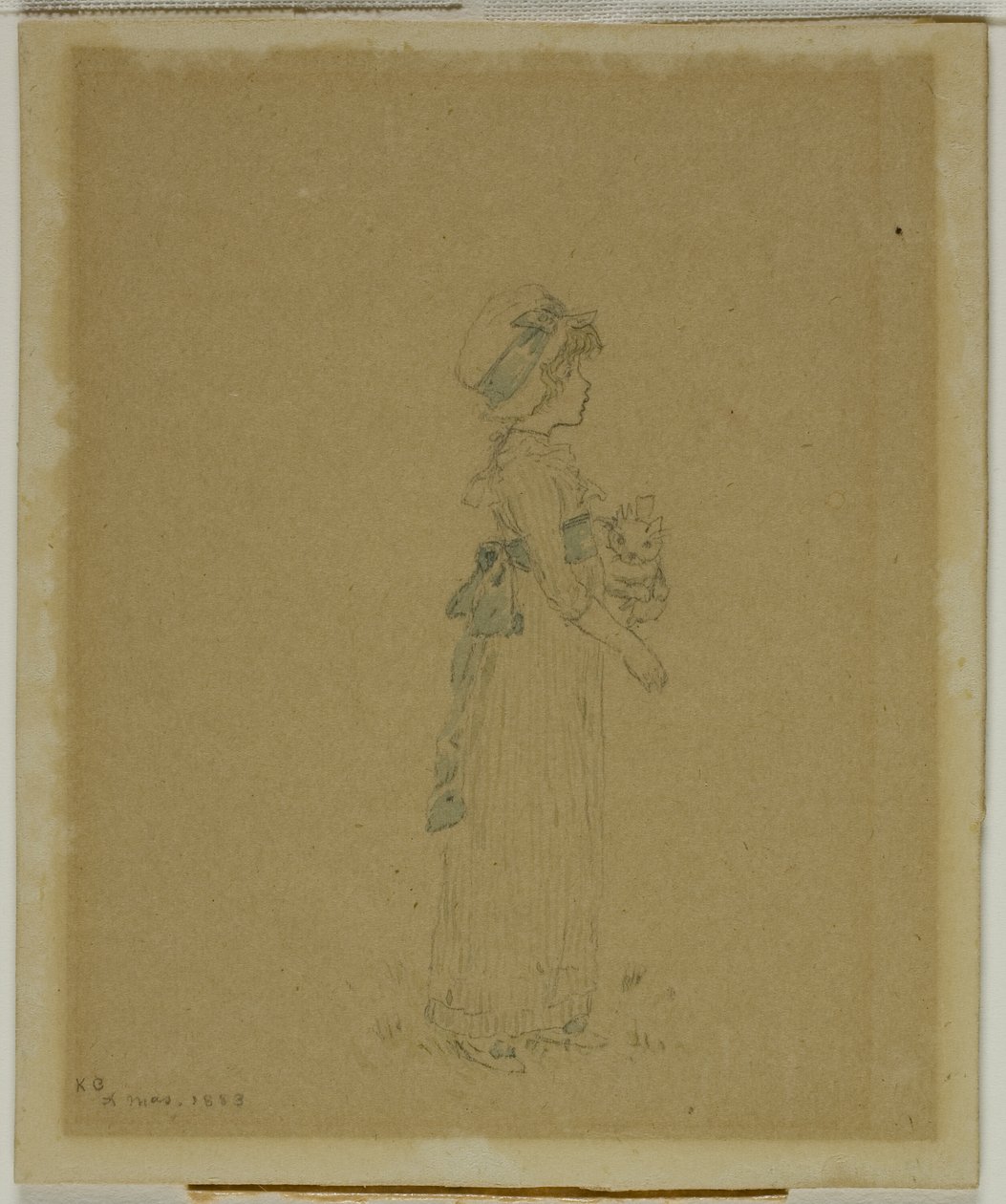 kedi ile kız by Kate Greenaway