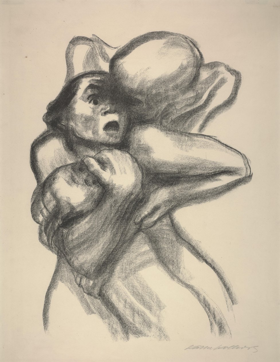 Bir anneyi yakalayan ölüm by Käthe Kollwitz