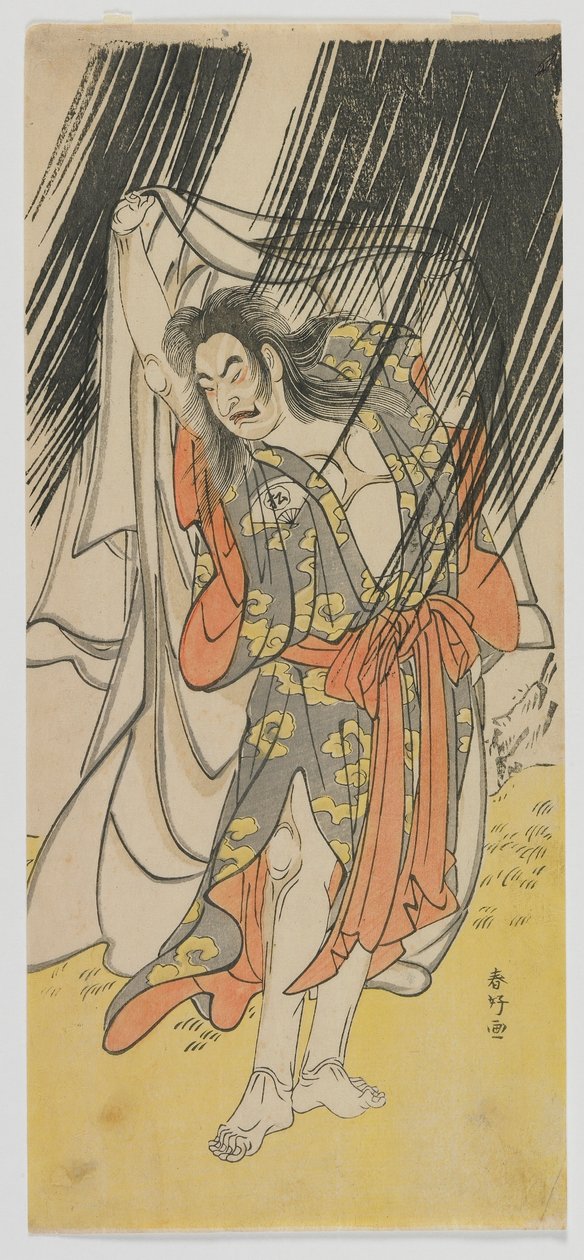 Aktör Onoe Matsusuke I Rahip Shunkan rolünde, Edo dönemi, 1770