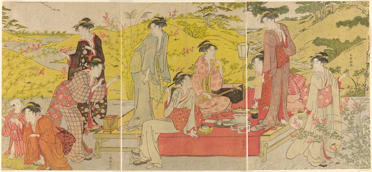 Piknik partisi yapın by Katsukawa Shuncho