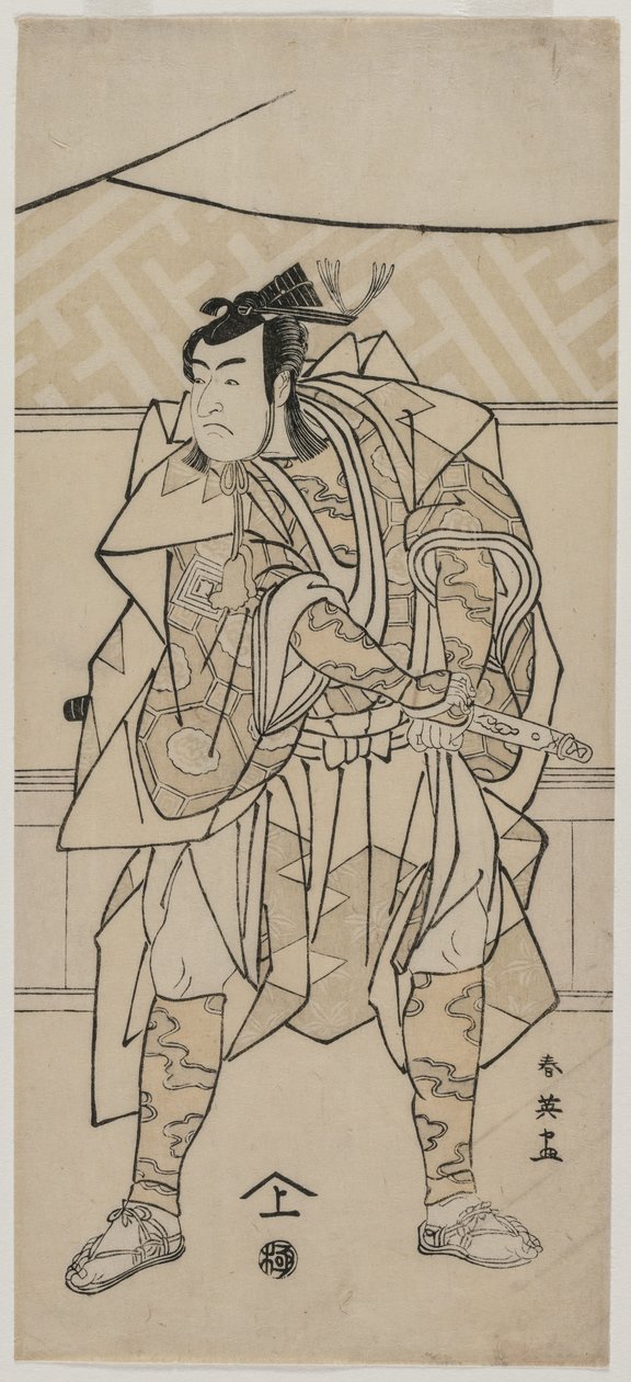 Ichikawa Monnosuke Ichikawa Monnosuke Samuray, 1791. by Katsukawa Shunei