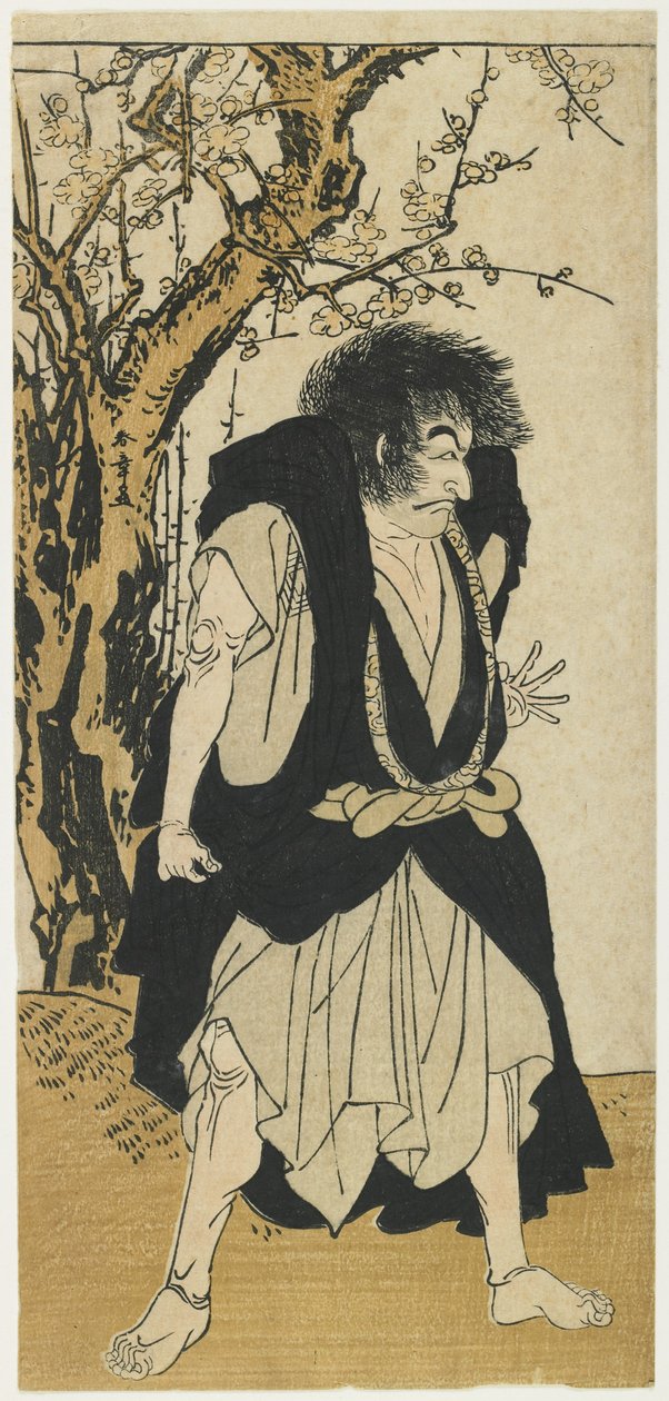 Ichikawa Danju _ro_ V temmon k Wantetsu olarak by Katsukawa Shunsho