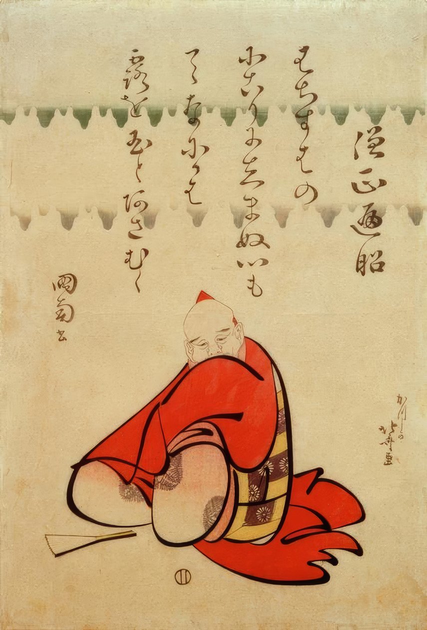 Muhterem Başrahip Henjo by Katsushika Hokusai