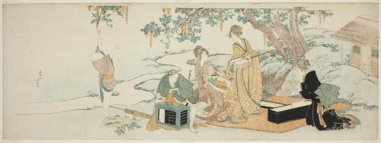 piknik partisi by Katsushika Hokusai