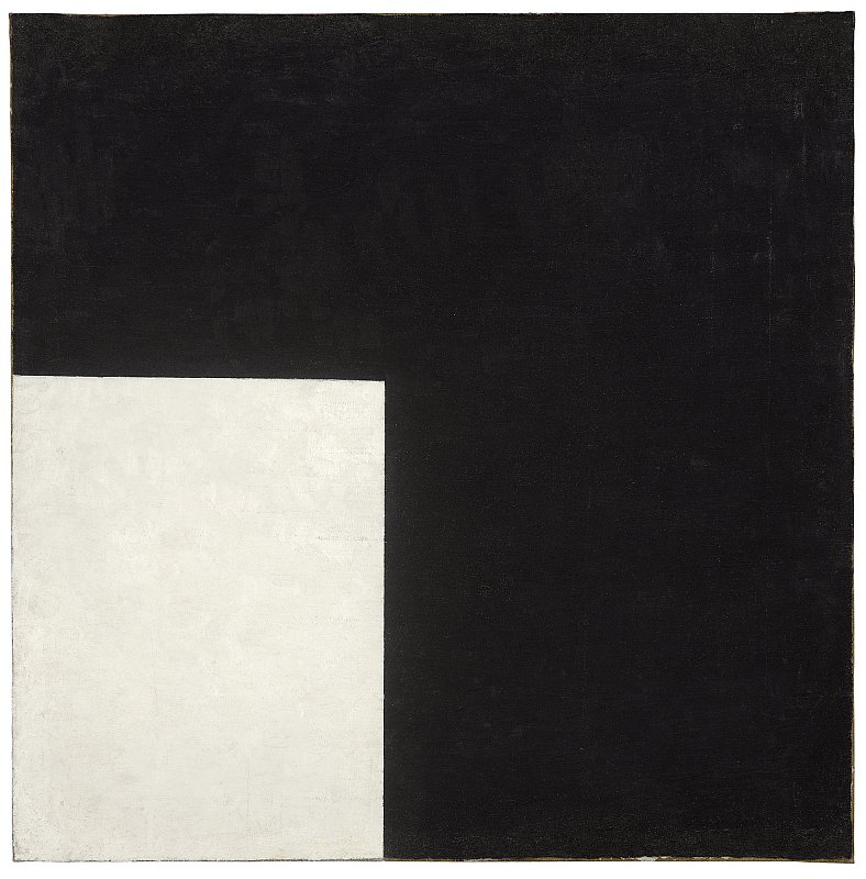 . İngilizce: Siyah Beyaz. Suprematist Kompozisyon by Kazimir Severinovich Malevich