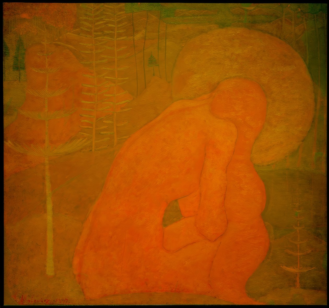 Dua (fresk çalışması) by Kazimir Severinovich Malevich