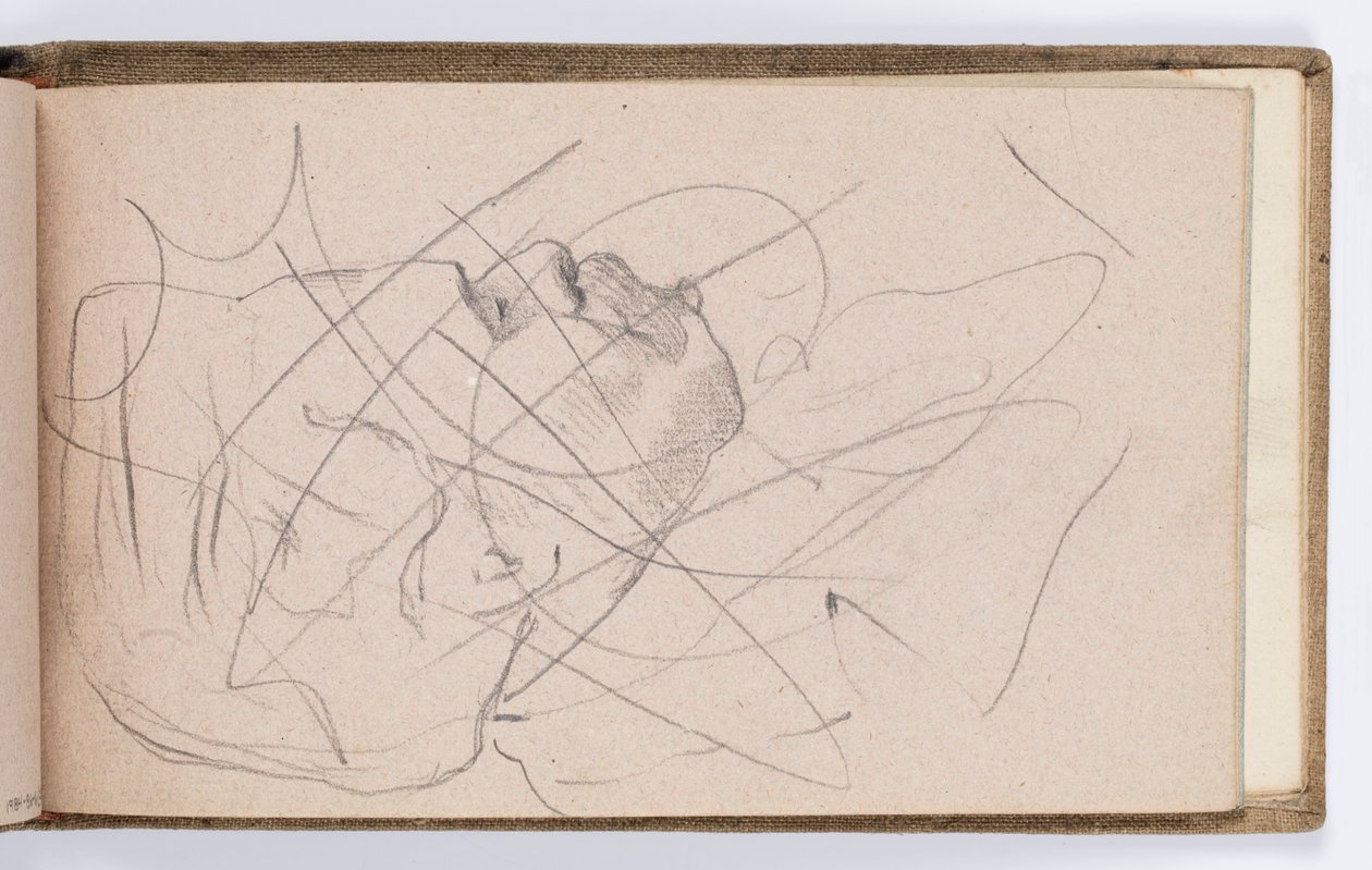 Sketchbook Sayfası: Bir Adamın Portresi by Kenyon Cox