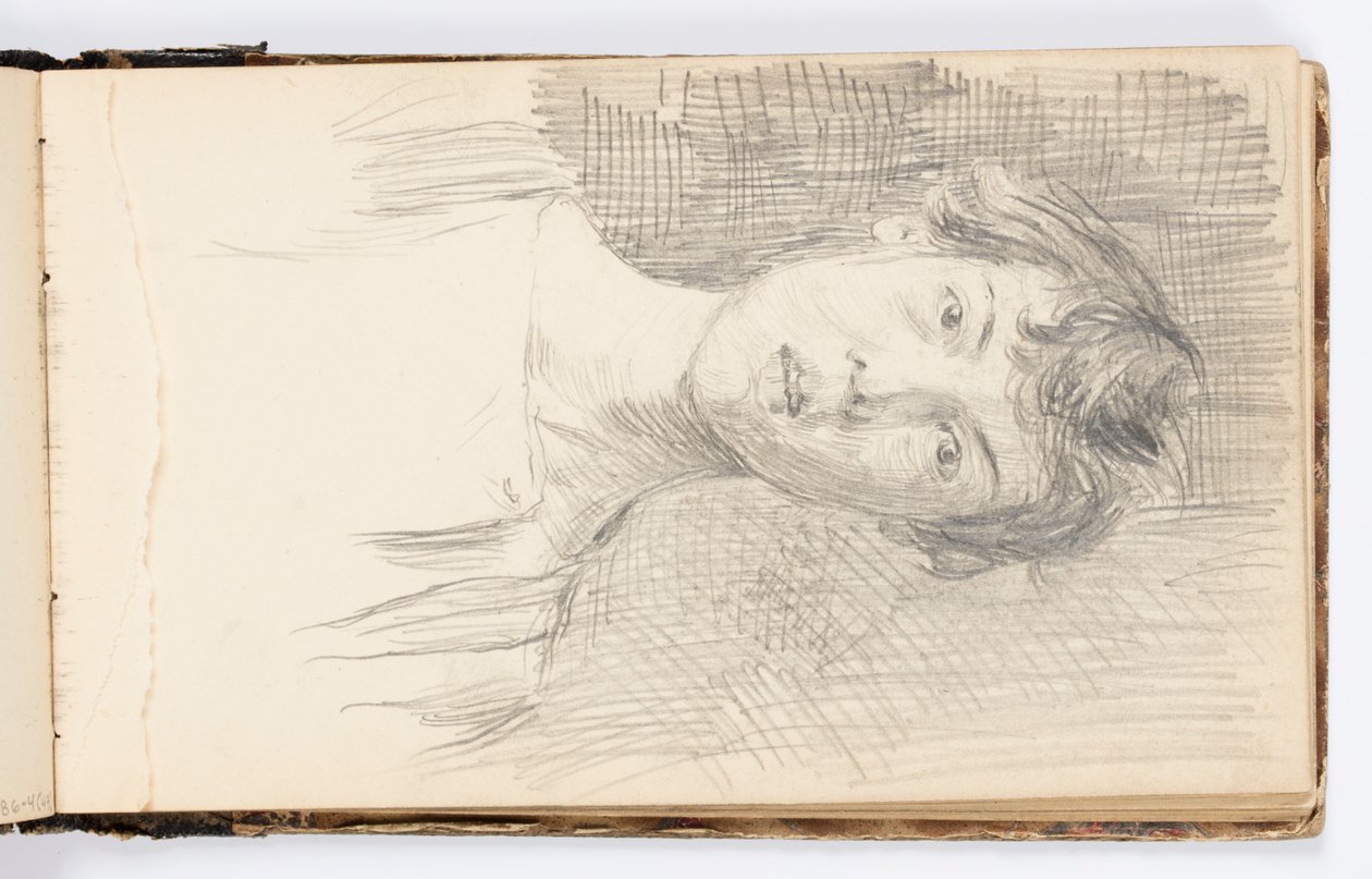 Sketchbook Sayfası: Otoportre by Kenyon Cox