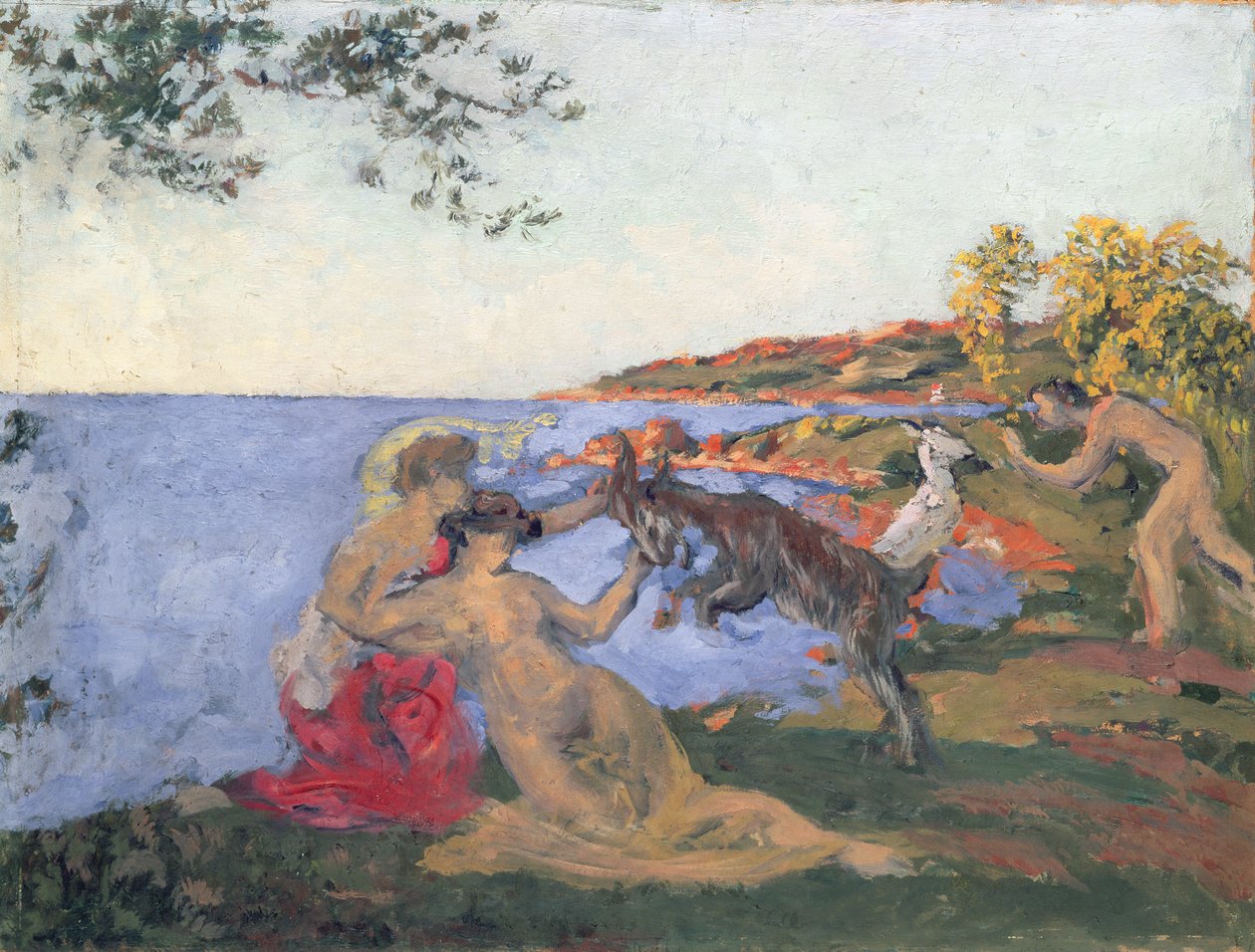 Mitolojik Sahne, c.1903 (karton üzerine yağlı boya) by Ker Xavier Roussel