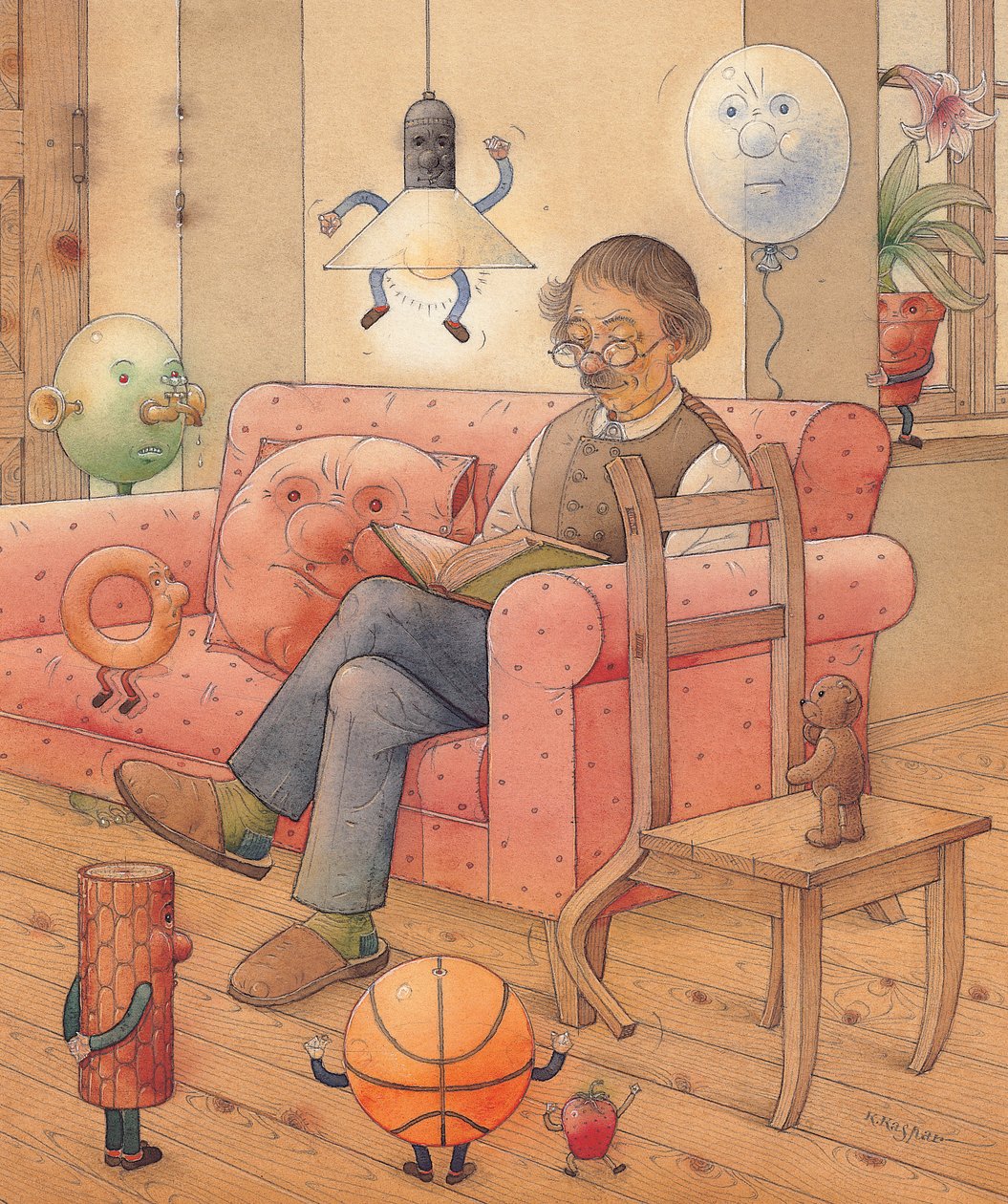 Kalabalık, 2005 (kağıt üzerinde wc) by Kestutis Kasparavicius