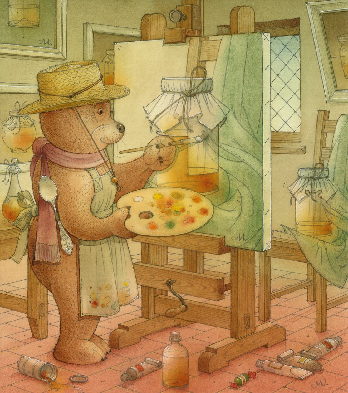 Ressam, 2006 (kağıt üzerinde wc) by Kestutis Kasparavicius