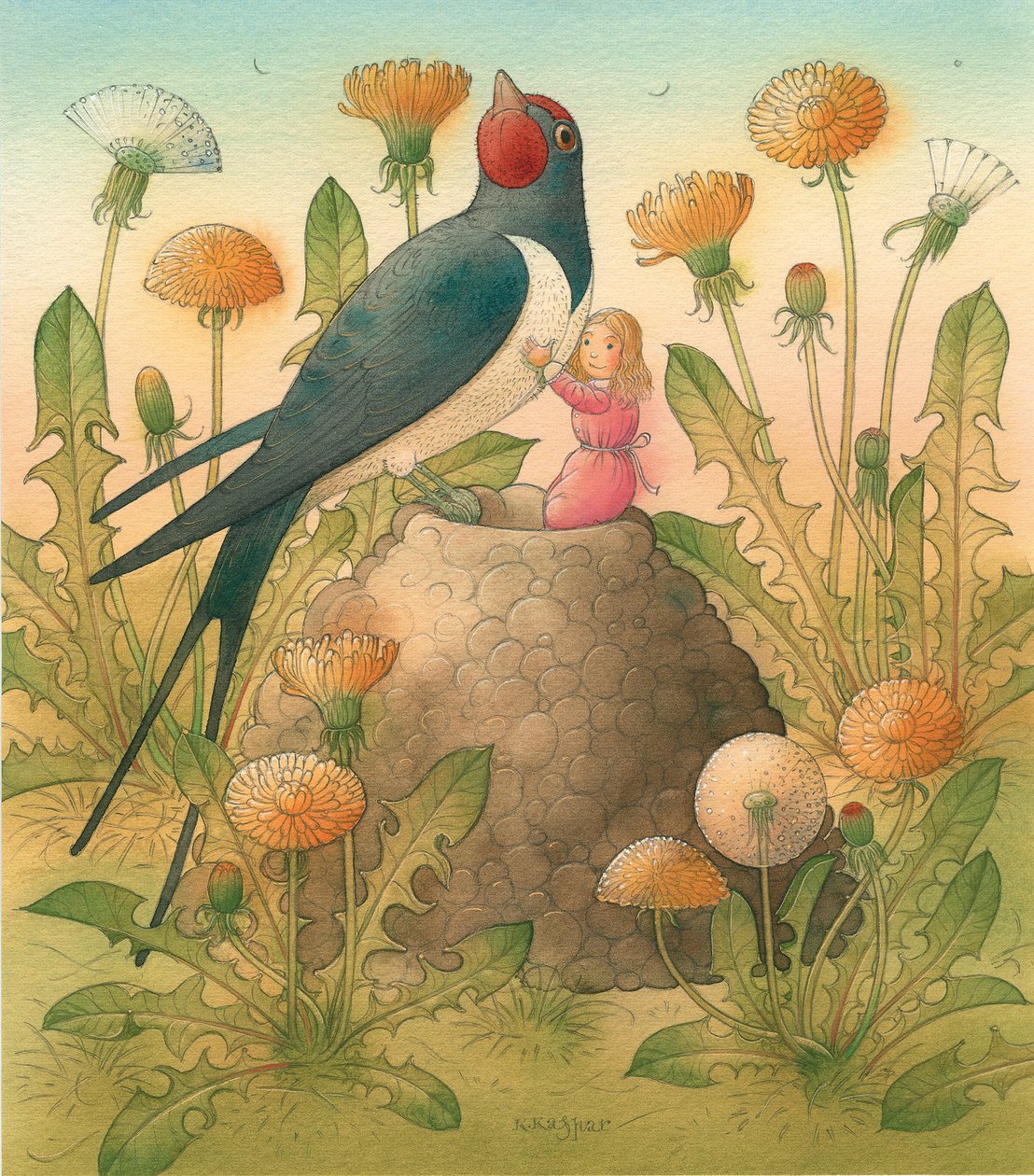 Thumbelina 12, 2005 (kağıt üzerinde wc) by Kestutis Kasparavicius