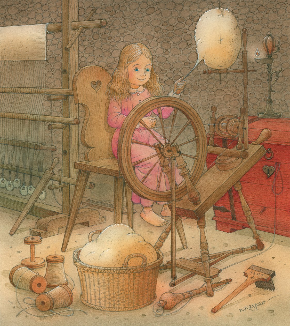 Thumbelina 13, 2005 (kağıt üzerinde wc) by Kestutis Kasparavicius