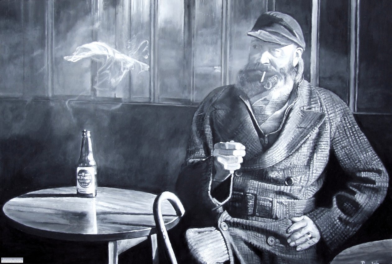 Kaptan Birdseye, 2008 (yağlar) by Kevin Guild of Railway Artist Parrish