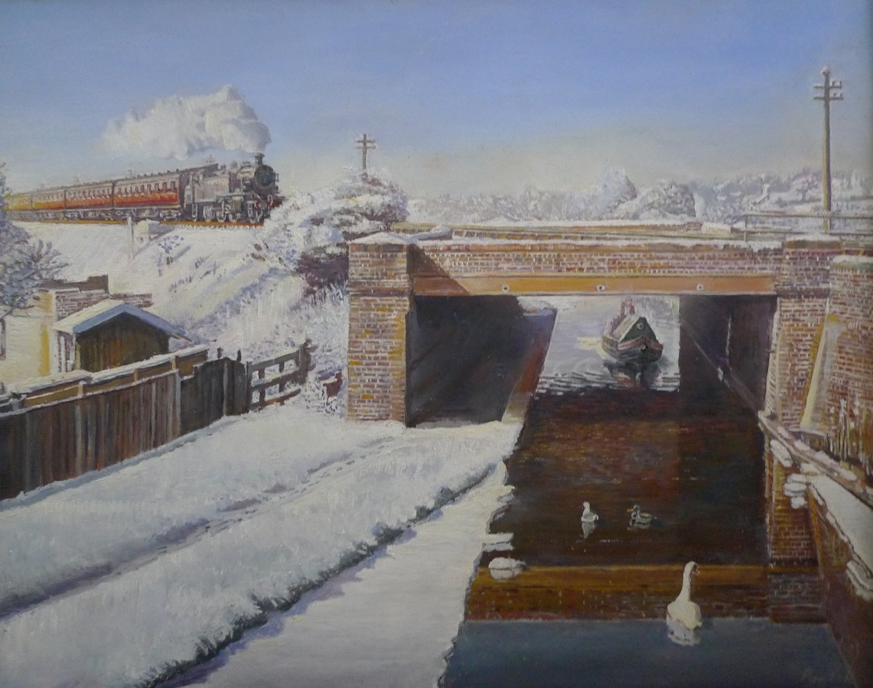 Grand Union karşısında, 2008 by Kevin Guild of Railway Artist Parrish