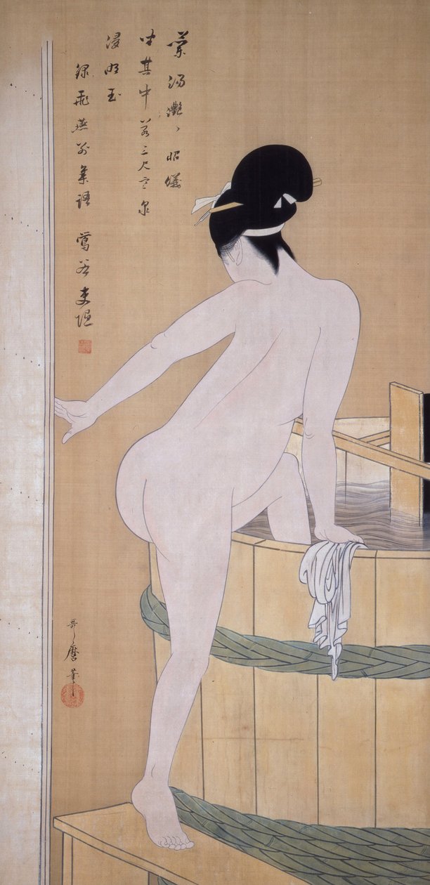 SOĞUK SUDA YIKAMA by Kitagawa Utamaro