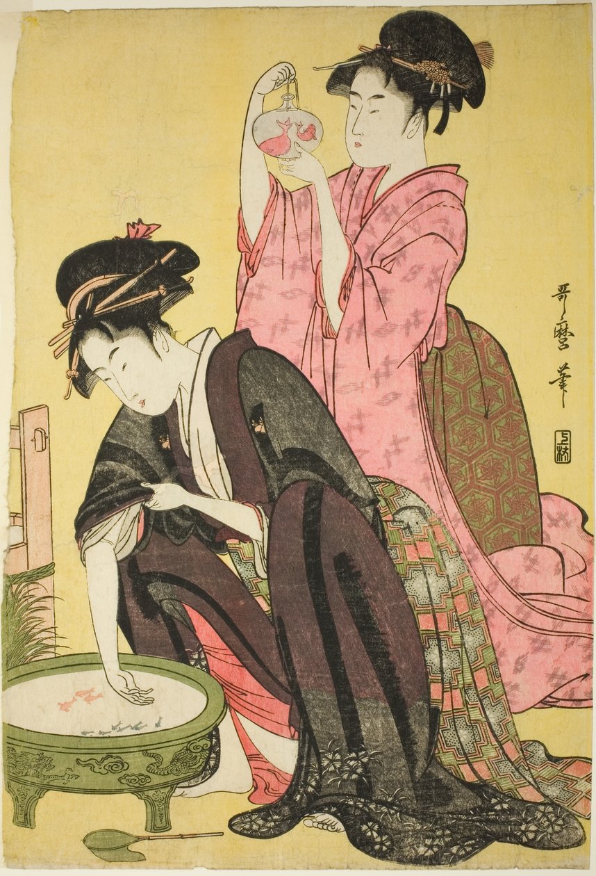 Akvaryum balığı by Kitagawa Utamaro