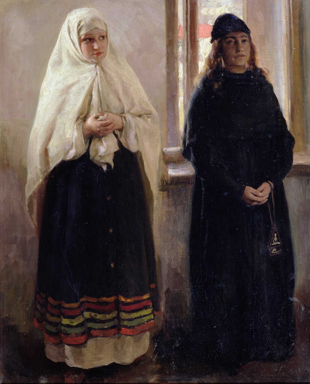 İki Dünya (tuval üzerine yağlı boya) by Klavdiy Vasilievich Lebedev