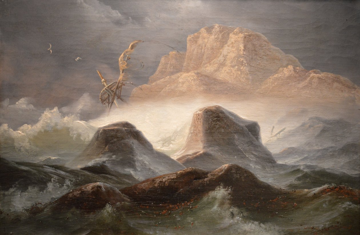 Norveç kıyılarında fırtına by Knud Baade