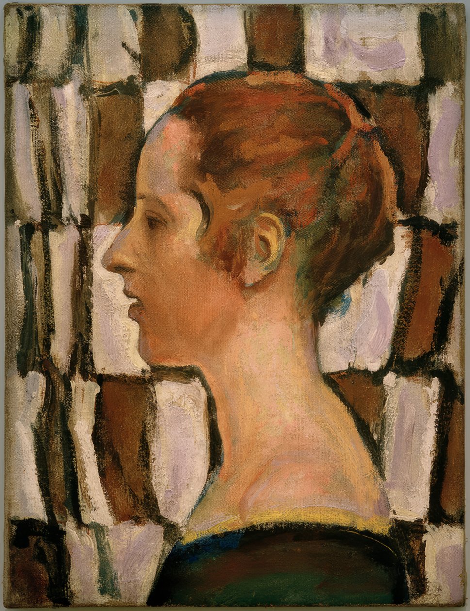 Profildeki kız portresi by Koloman Moser