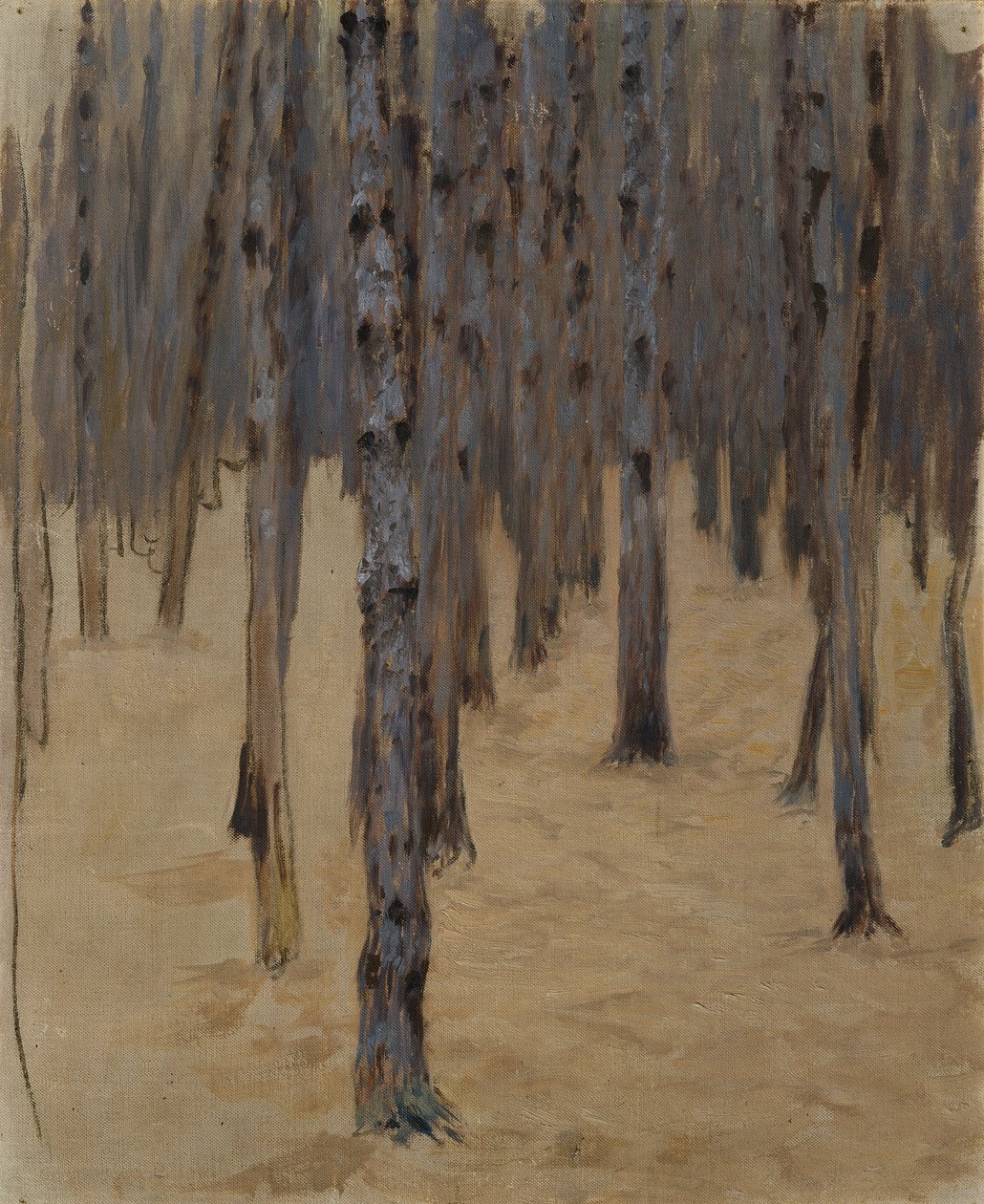 Karda iğne yapraklı orman by Koloman Moser