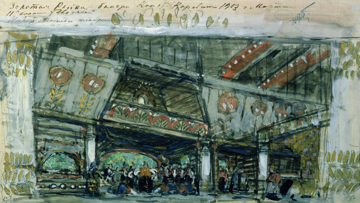 Ludwig Minkus (1826-1917), 1903 tarafından bale için eskiz, 