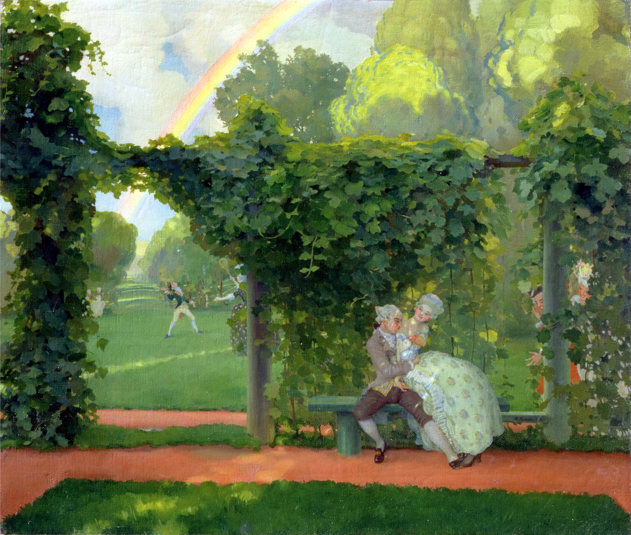 Gülünç Öpücük, 1908 by Konstantin Andreevic Somov
