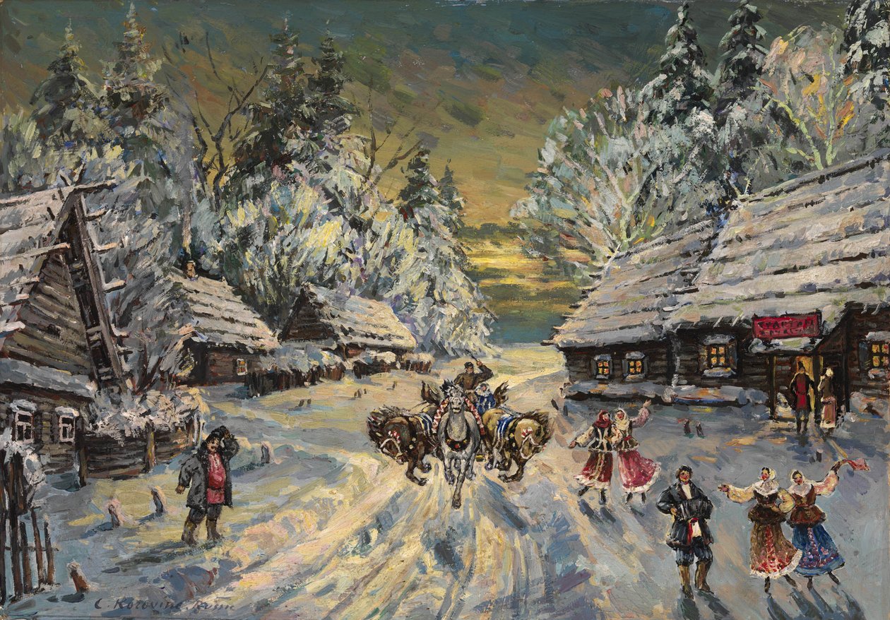 Rus Kış by Konstantin Alekseevich Korovin