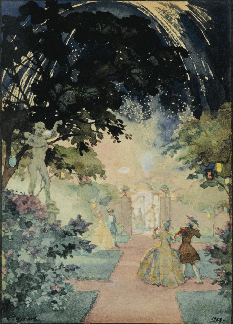 Havai Fişekler, 1927 by Konstantin Andreevic Somov
