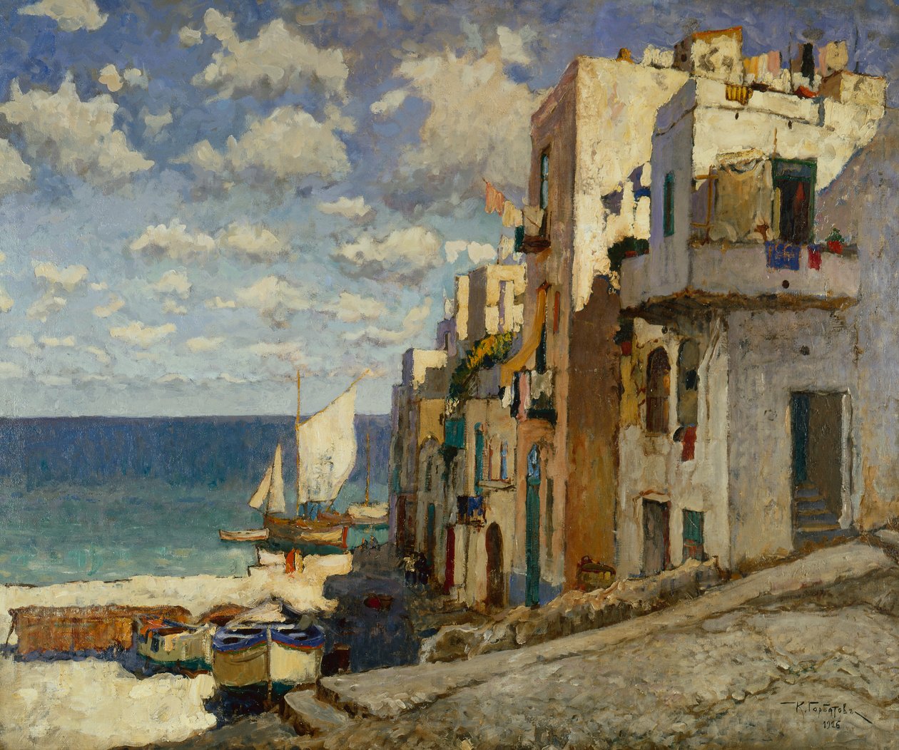 Balıkçılar Yolu, Capri by Konstantin Ivanovich Gorbatov