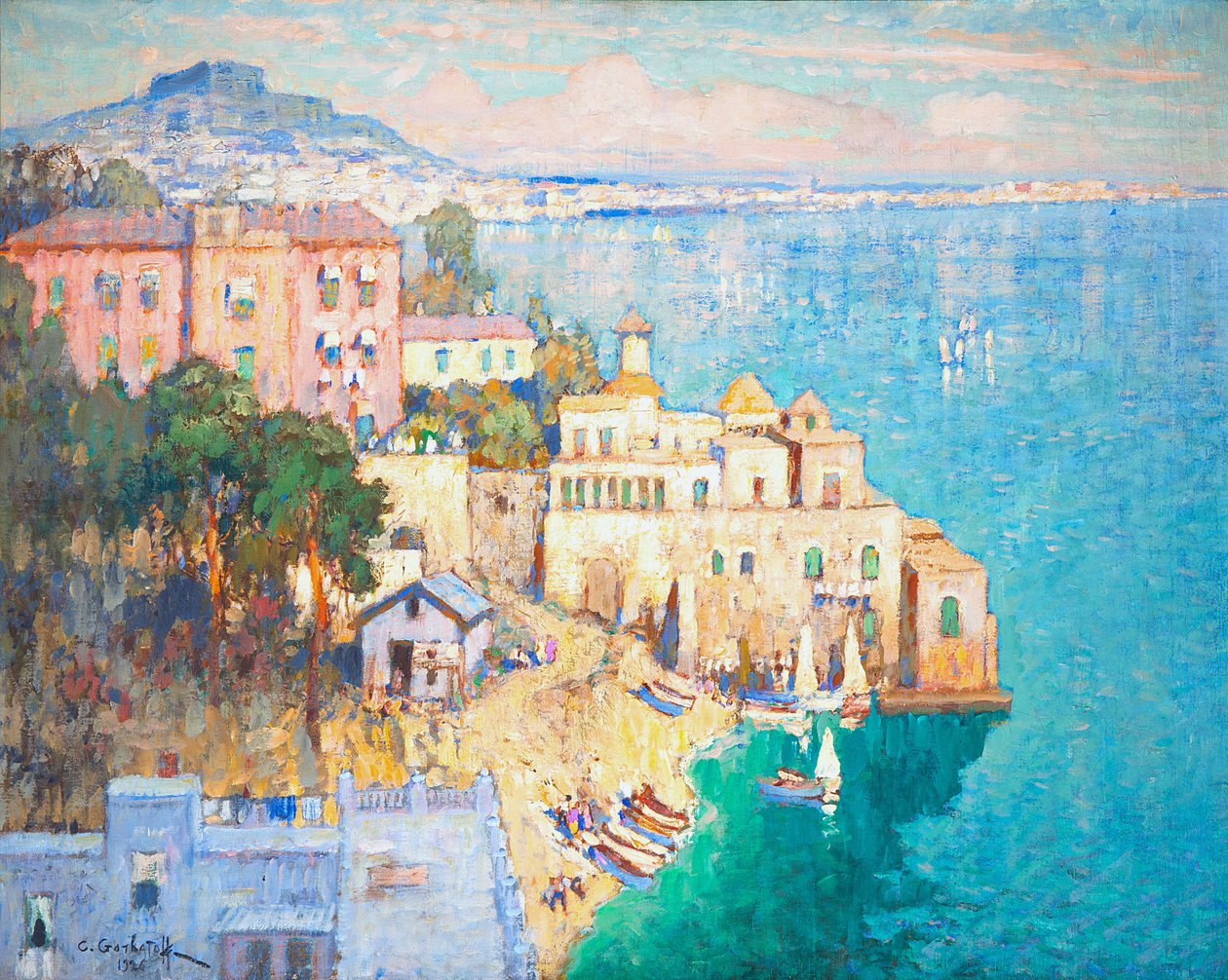 Portofino, 1926. by Konstantin Ivanovich Gorbatov