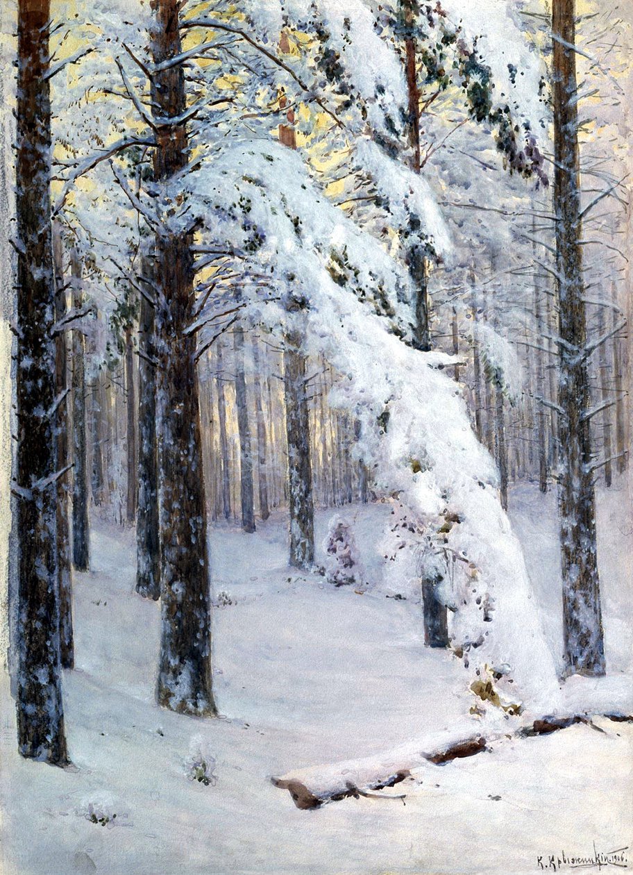 Kış Ormanı by Konstantin Yakovlevich Kryzhitsky