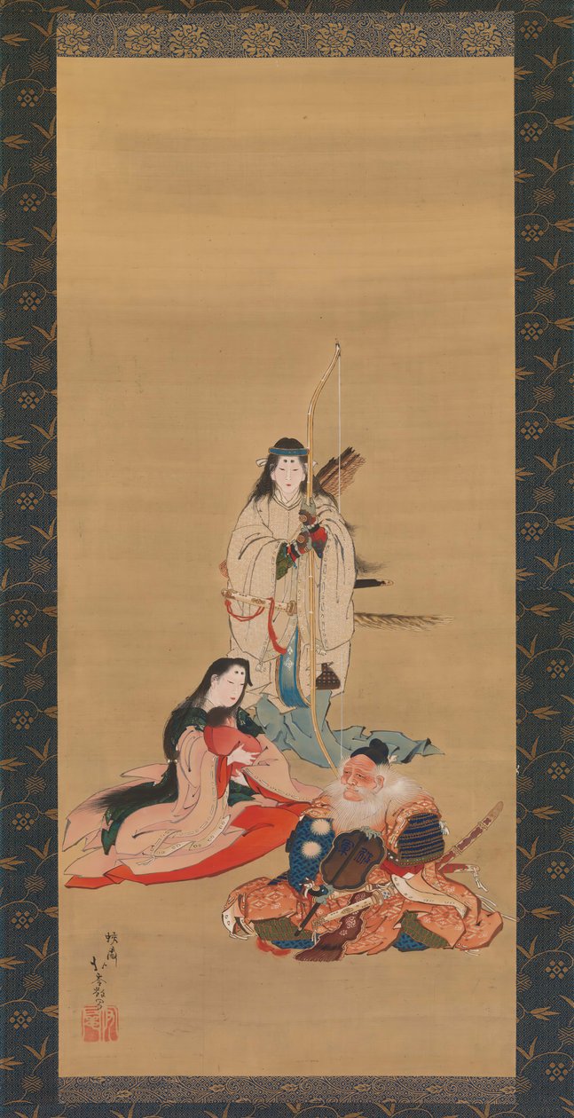 Efsanevi İmparatoriçe Jingu, 19. yüzyılın ortalarında. by Kosai Hokushin