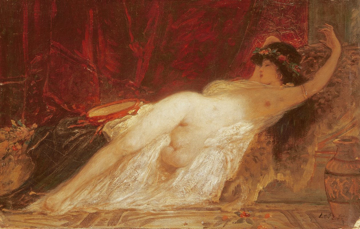 Uyuyan Bakıcı by Károly Lotz