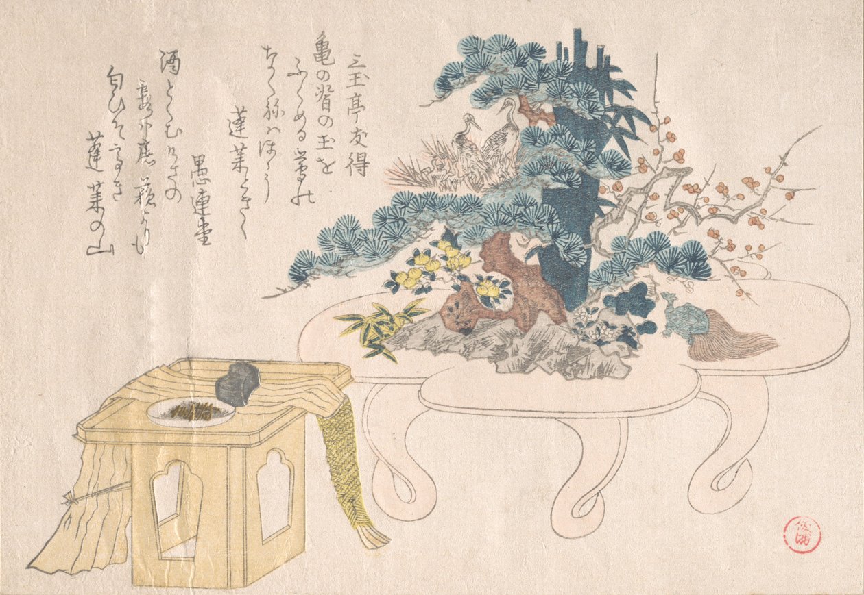 Shimadai ve Sambo, 19. yüzyıl. by Kubo Shunman