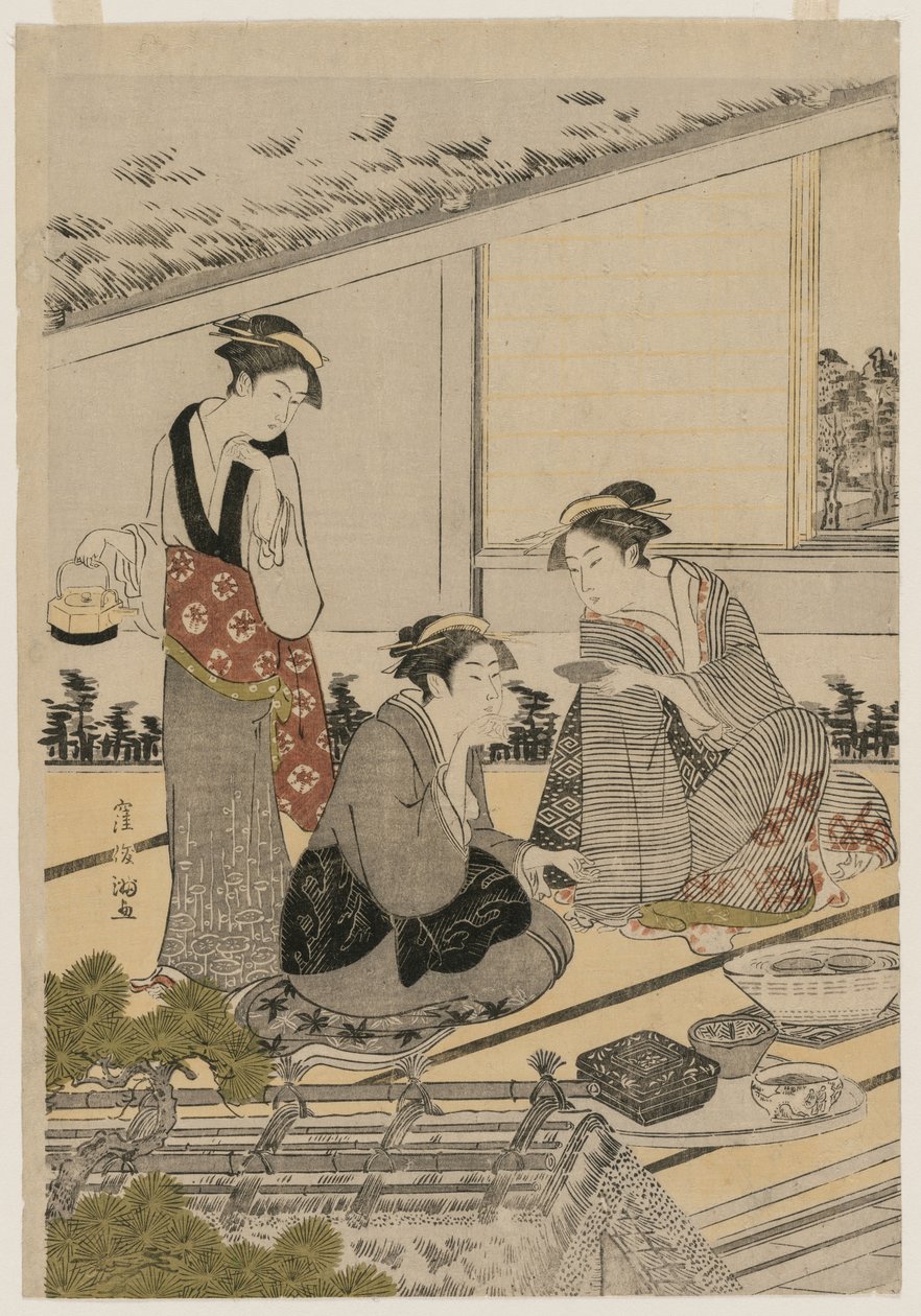 Çay Evinde Kadınlar by Kubo Shunman